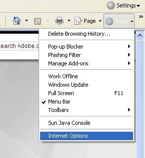 Internet Options